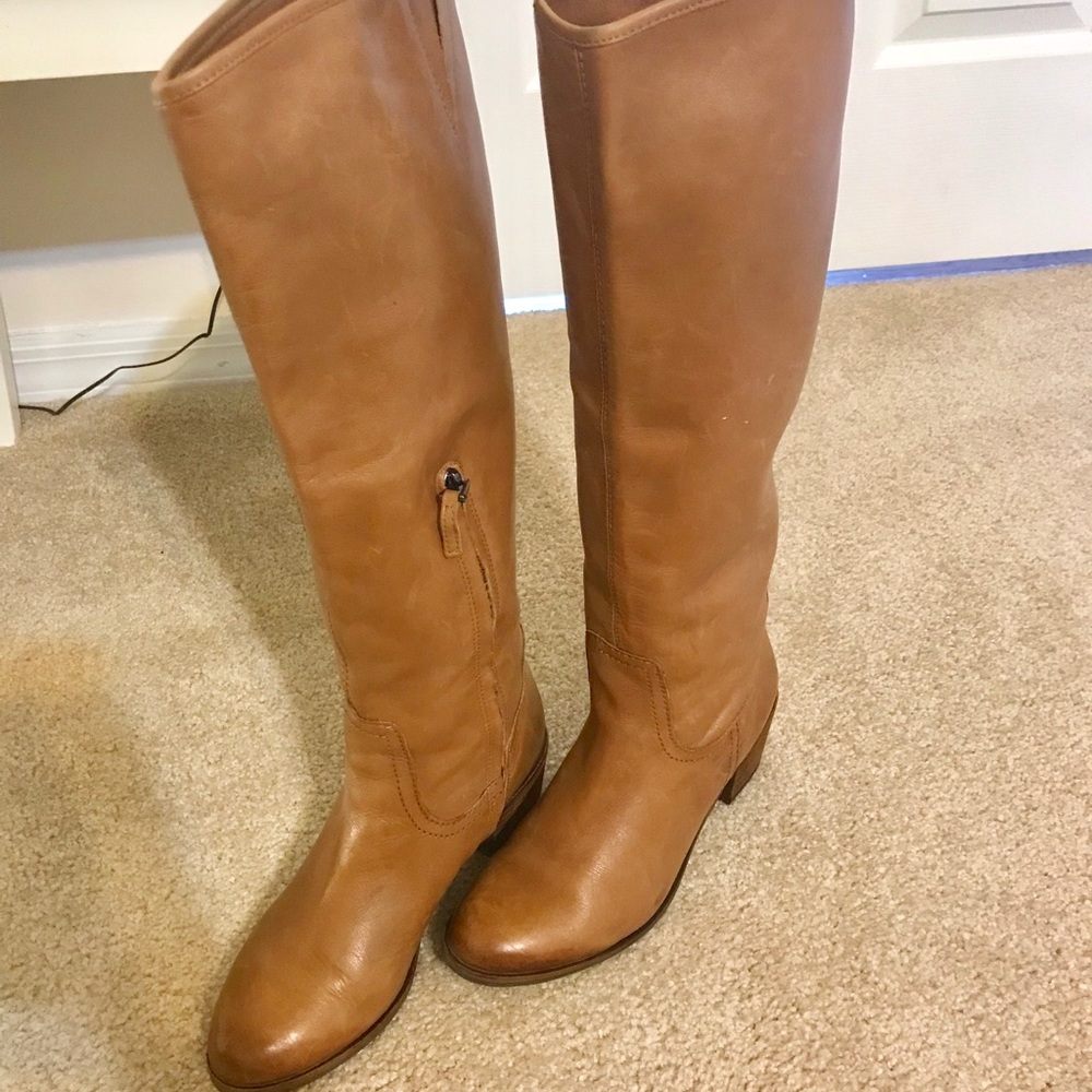 Sam Edelman leather boots camel color